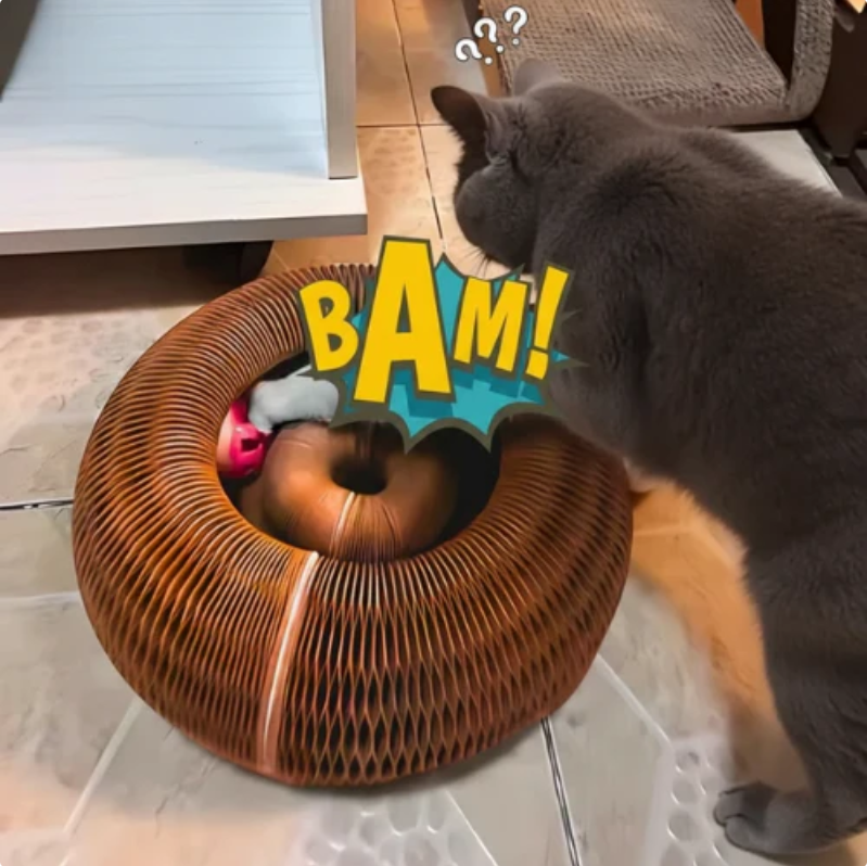 Graffiatoio interattivo per gatti
