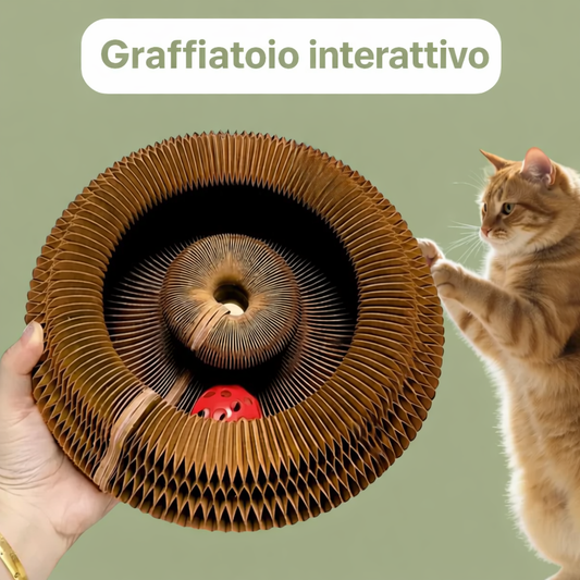 Graffiatoio interattivo per gatti
