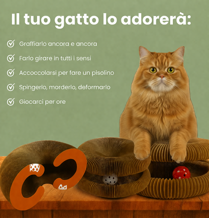 Graffiatoio interattivo per gatti