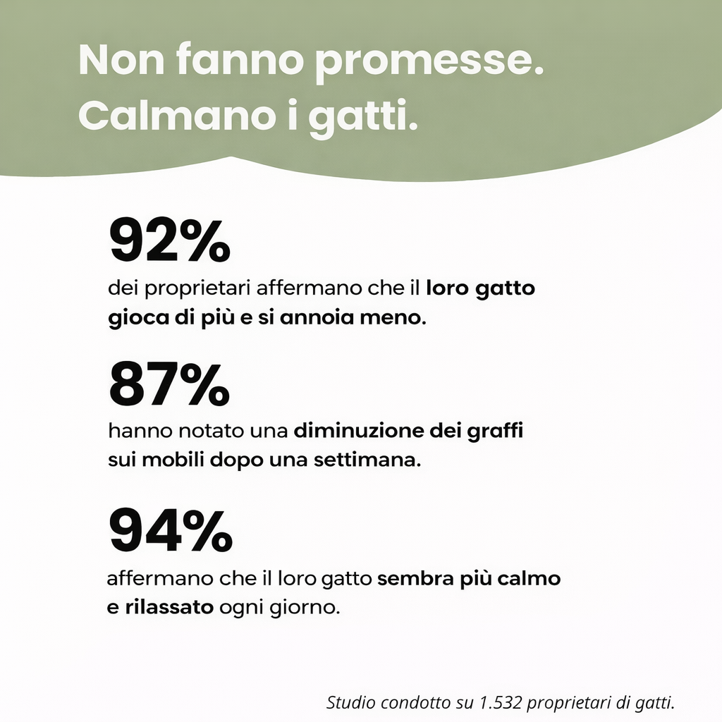 Graffiatoio interattivo per gatti