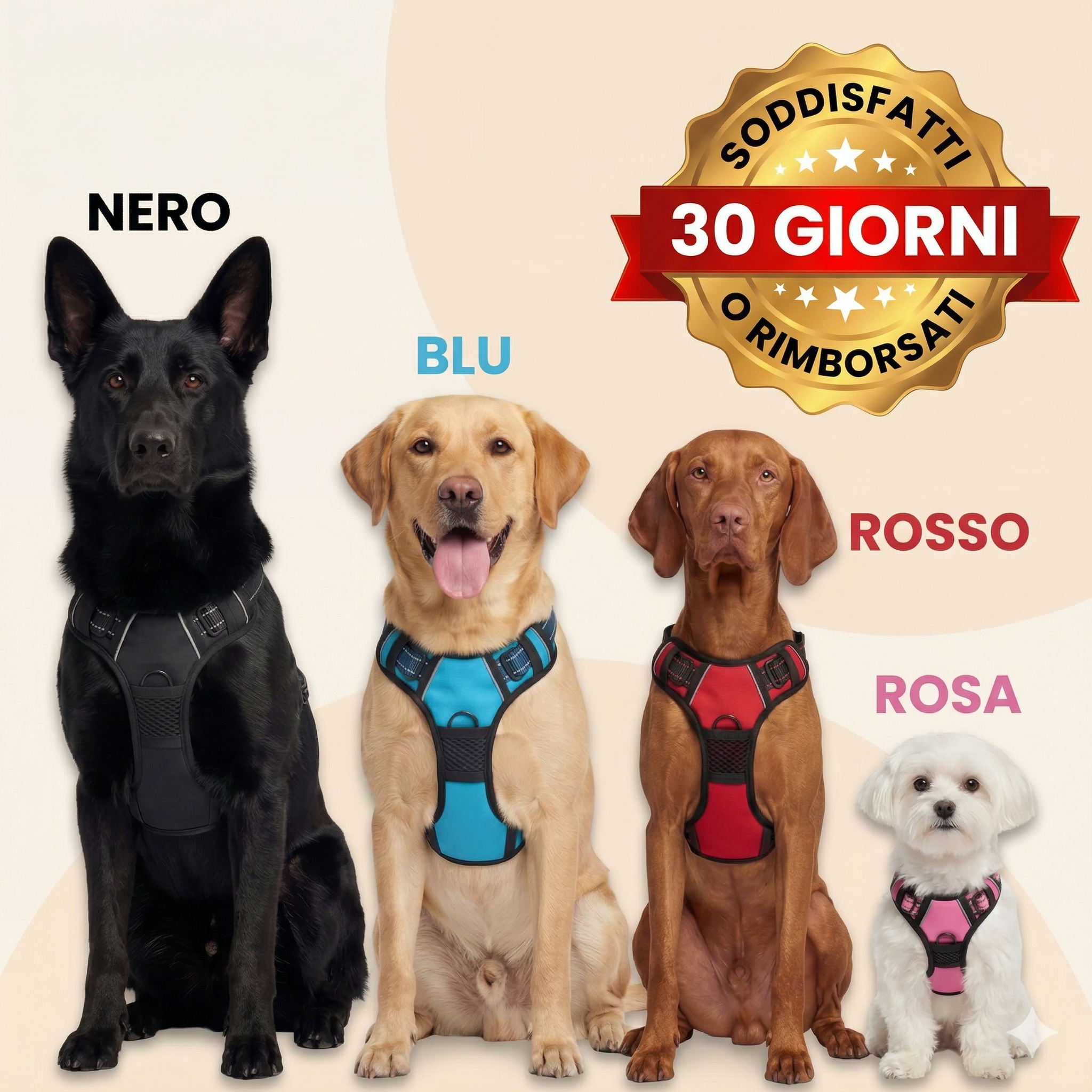 Cani con pettorina ZeroTiro