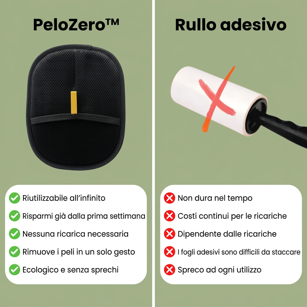 PeloZero™ – Guanto leva peli riutilizzabile ed ecologico
