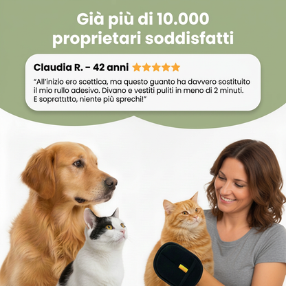 PeloZero™ – Guanto leva peli riutilizzabile ed ecologico